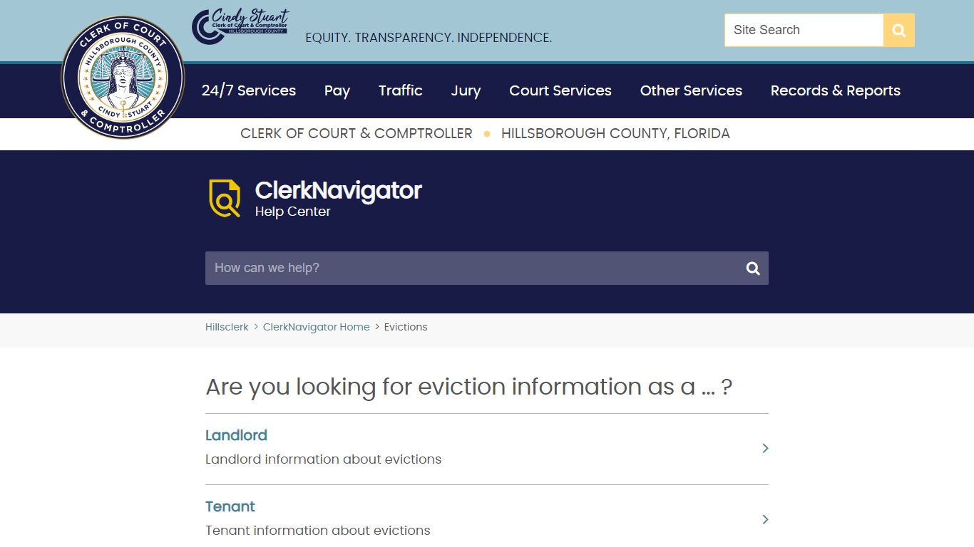 Evictions | Hillsborough County Clerk